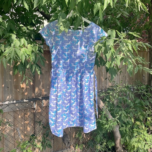 EUC size US 8 Run & Fly Unicorn 1960s Tea Party Dress - Picture 4 of 16